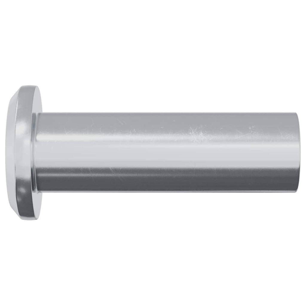 Lock Nut 12 Pcs Silver M6 X 25 Mm Steel