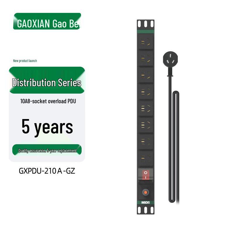 

GAOXIAN 10A 8-Outlet PDU Power Strip with Overload Protection