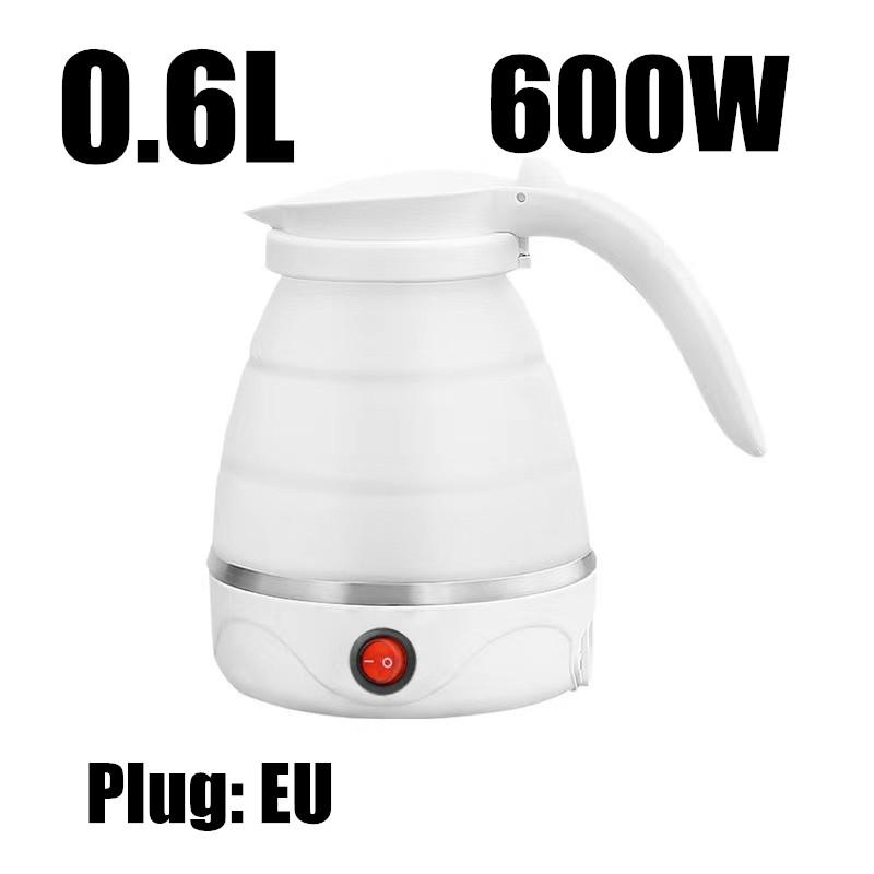 

600ML Foldable And Portable Teapot Water Heater Household Travel Electric Water Kettle Kitchen Appliances Water Boiling Pot us белый