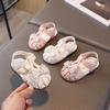 Summer Children's Soft Sole Sandals: Stylish Closed-Toe Princess Shoes for Girls