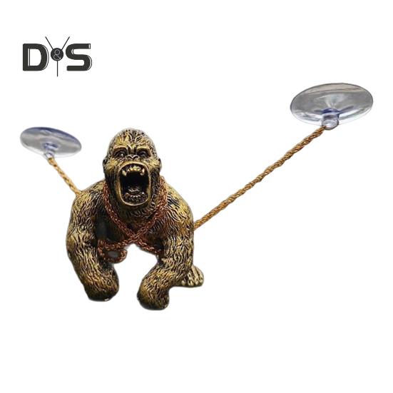 

Орангутанг из смолы, реалистичный вид, фигурка животного, ручная работа, прочное украшение в виде гориллы, домашний декор B