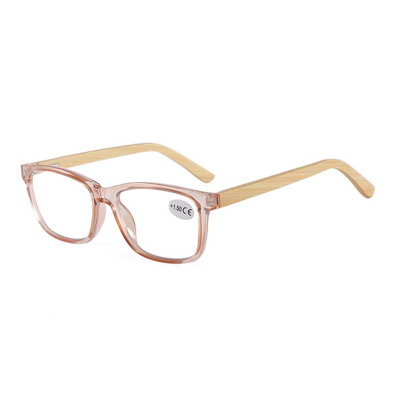 Bamboo Feet Stylish Unisex HD Anti-Radiation Full Frame Spring-Leg Reading Glasses