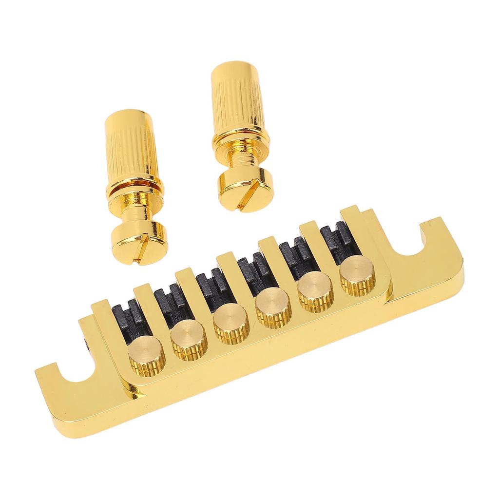 Guitar Bridge Tailpiece Reversible Wrap Around Saddle Bridge Stop Tailpiece for LP EPI Style