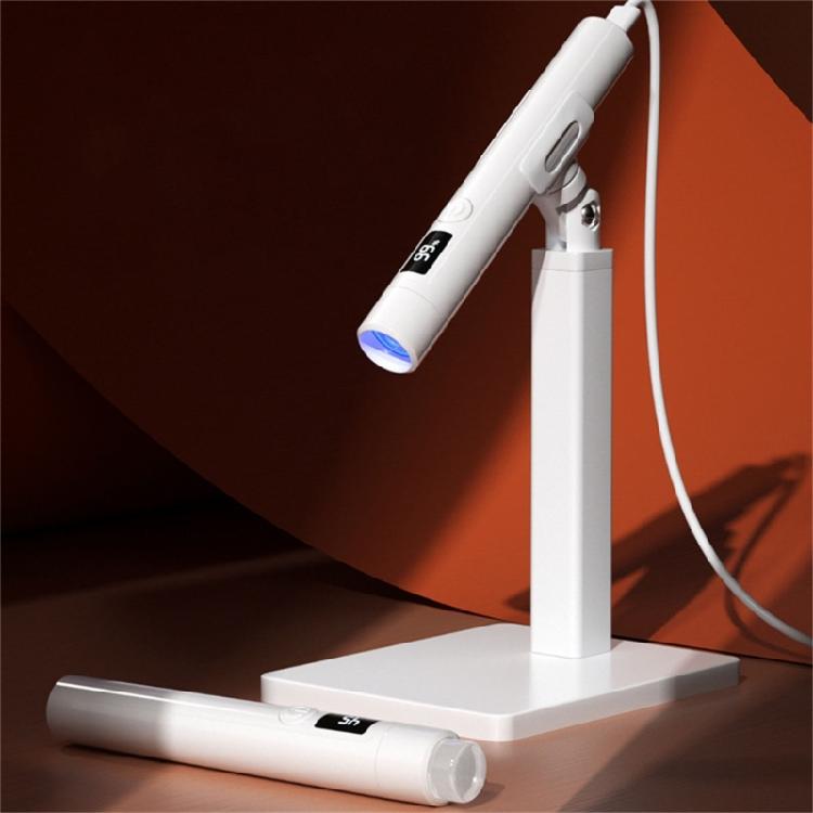 Handheld UVS Light for Gel Nails,LED Nail Lamp,Portable Mini Nail Dryer with Stand & LCD Screen,Nail Lamp for Fast Curing
