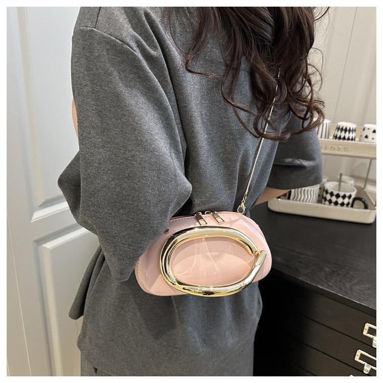 Clash Of Colours Design Personality Temperament Fashion Chain Crossbody Shoulder Small Square Women's Bags