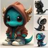 Cool Statue of Baby Dragon Handmake Resin Dinosaur Figurines Sculpture Ornaments Halloween for Home Office Desktop Decor Car