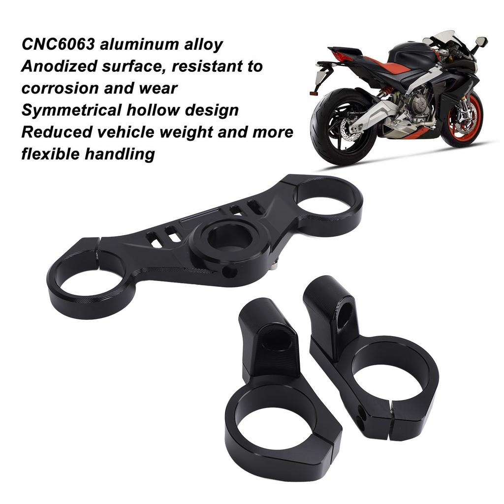 Motorcycle Triple Top Clamp Aluminum Alloy Front Fork Upper Triple Clamp Replacement for Aprilia RS660 2021‑2023
