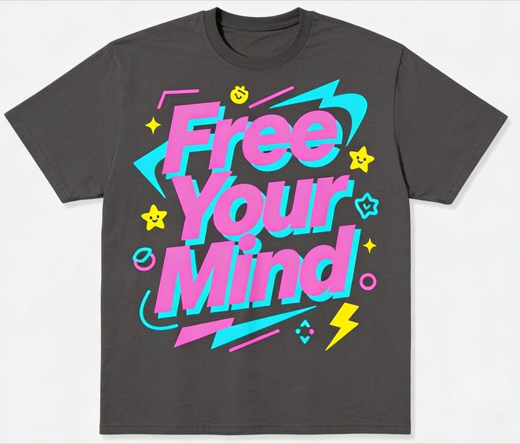 Free Your Mind Graphic Tshirt Unisex Pure Cotton Casual Japanese Style Graphic Streetwear Tshirt Graphic Tops S4XL 2026