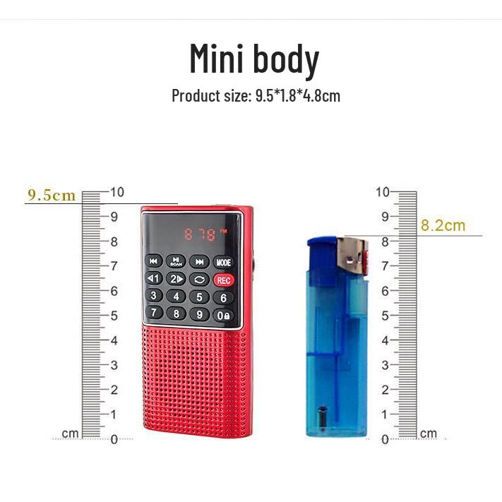 Happy Companion L-328 Mini Speaker & Recorder with Multifunctional Radio and Music Player
