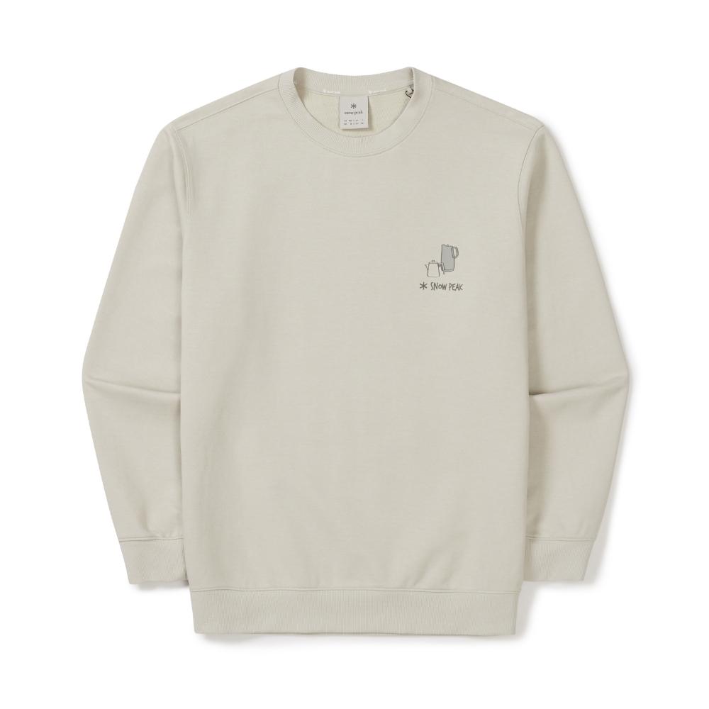 SNOWPEAK Gear Graphic Sweatshirt Light Beige (S26SMFHT56)