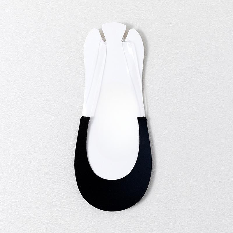 Female Summer Thin Shallow Mouth Non Slip with Half Palm Invisible Suspender Boat Socks