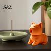 Handmade 3d Cat Sculpture 3D Printed Figurine, Cute Screaming Ornament, Creative Pet Tiny Display Figurine Kitten Desktop Decoration for Home