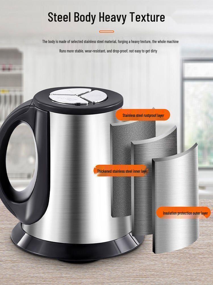 Stainless Steel Electric Meat Grinder & Dough Kneader - Multi-functional Kitchen Appliance for Garlic Paste & Chili