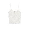 Spring New Women's Clothing Pure Desire Style Laminated Decoration Embroider Cotton Tulle Sling Tops 0881073