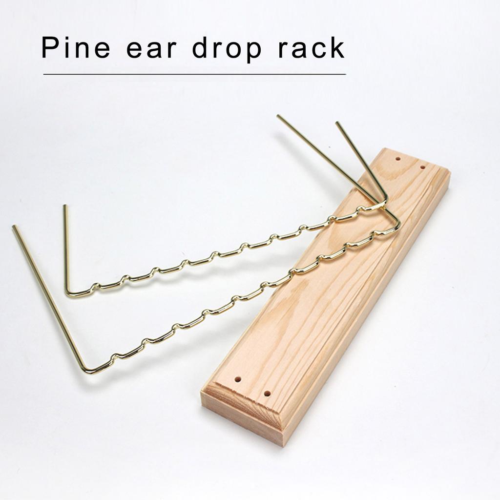 Functional Metal Jewelry Holder Durable Metal Jewelry Stand with Wood Base Holder for Store Counter Display