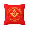 Custom Freemason Evil Eye Symbol Throw Pillow Covers Masonic Mason Chair Cushion Cover Square Pillowcase