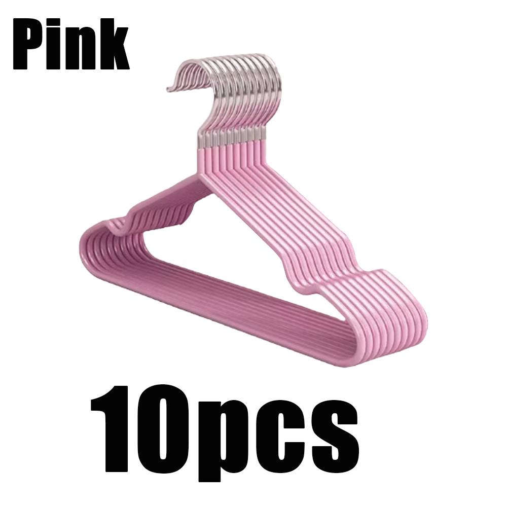 

10/20pcs Iron Clothes Hanger Non-slip Coated Metal Suit Hangers Metal Shirt Jacket Hanger with Round Notches for Dress Hangers