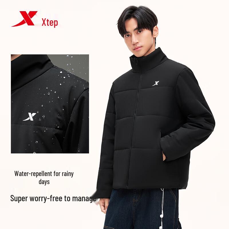 Xtep Giacca invernale imbottita unisex resistente all'acqua