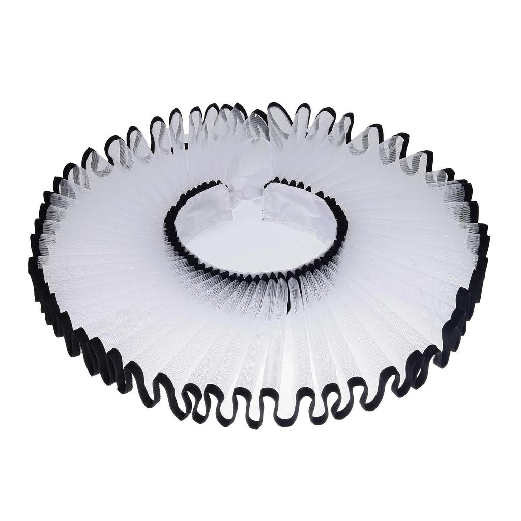 Karnaval Palyaço Fırfırlı Yaka - Retro Cosplay Aksesuarı