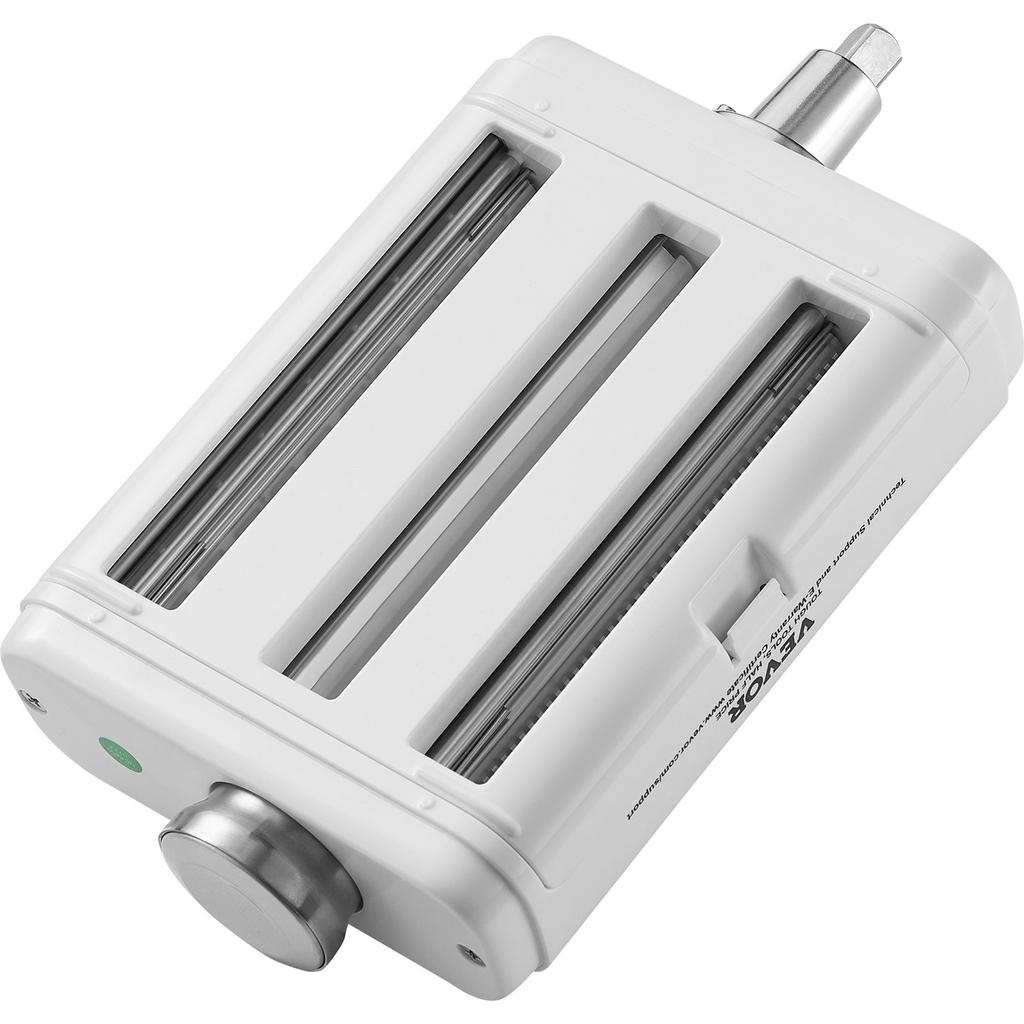 VEVOR Pasta Attachment for KitchenAid Stand Mixer, 3-IN-1 Stainless Steel Pasta Roller Cutter Set Including Pasta Sheet Roller