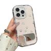 Ins Cat Claw Mirror Bracket Suitable for Apple 16promax Mobile Phone Case 15 Feather Yarn Butter Shell 14 Cute 13/12