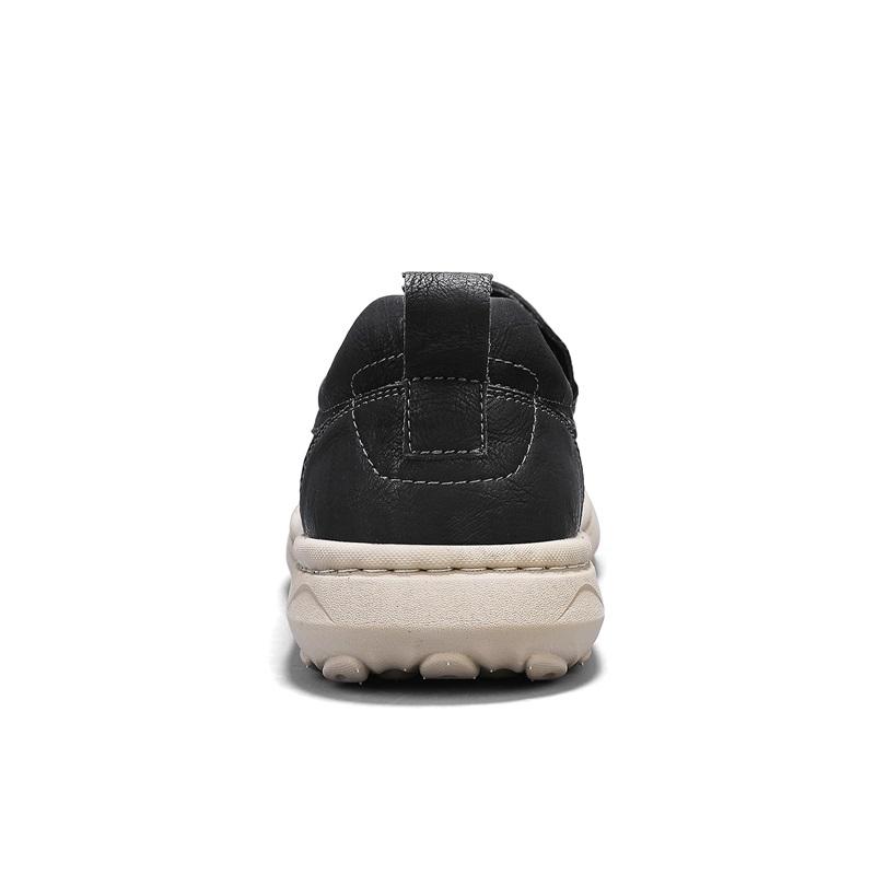Herrskor i läder Slip-on Casual Sneakers Ballerinaskor Promenadskor