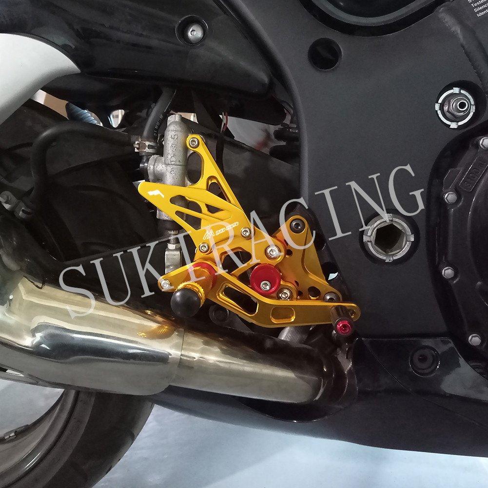 HAYABUSA Set spate reglabil CNC pentru motociclete din spate Modele compatibile Hayabusa GSX 1300R [SUKIRACING] GSX-1300R 1999-2007 2008-2017 (Aur)