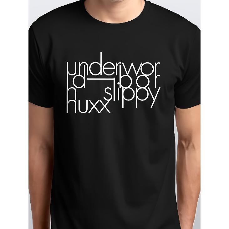 Однотонная мужская футболка Underworld Born Slippy Nuxx, для рейва, хауса, эйсид, S M L XL 2XL, с круглым вырезом, хлопковая, с коротким рукавом S чёрный
