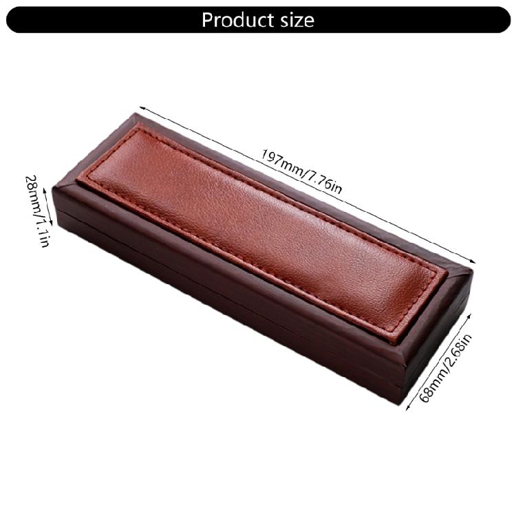 Exklusive Geschenk-Stiftebox mit Metallbeschlägen und PU-Leder-Konstruktion, Premium-Büroaccessoire, Langlebig