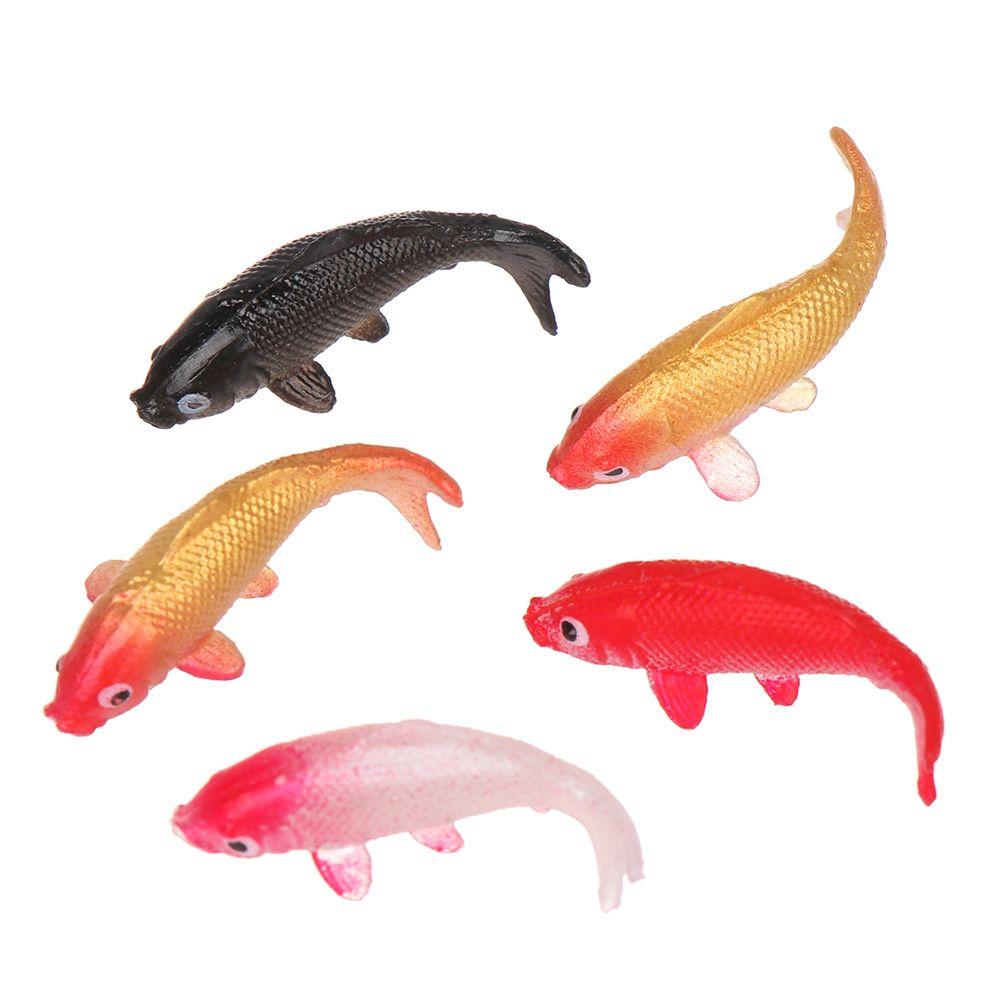 Doll Accessories Round Square Tank Pretend Play Mini Koi Fishing Rod Fishing Net Miniature Goldfish