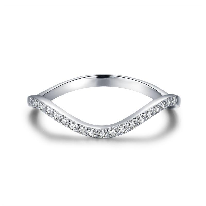 Tancise Klassischer Zirkon-Ring aus 925er-Sterlingsilber, Damenschmuck, Hochzeitsversprechen, Party-Geschenk