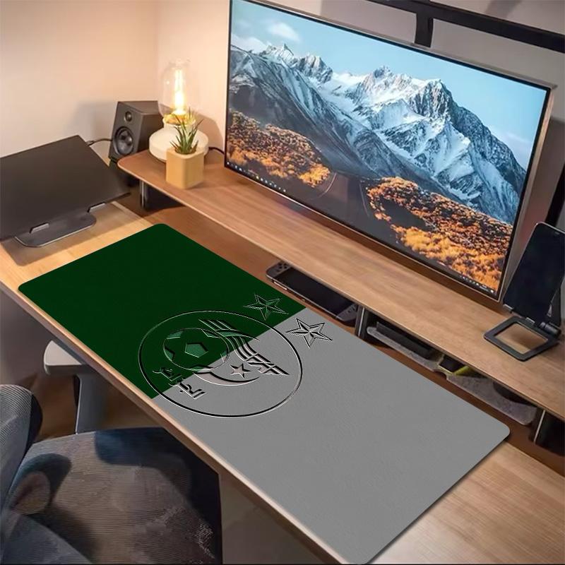 Algeria National Football Team Print Cushion Non-slip Laptop Tablet Big Mousepad XXL Mat Mini PC Playmat With Lock edge