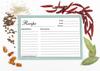 Inkdotpot Recipe Card 6x4 inch Single-Sided Recipe Design Cards Classic Border Recipe Cards Wedding-Bridal Shower-Baby Shower- Pack of