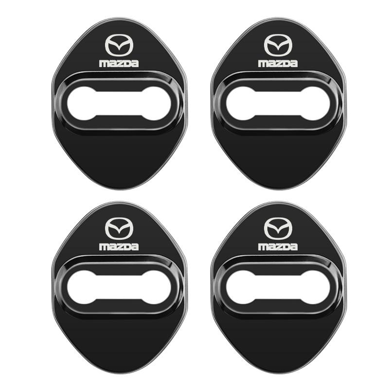 

Car-Styling Car Door Lock Cover Auto Emblems Case For Mazda 3 6 Atenza Axela Demio CX3 CX5 MP MS RX8 Car Accessories чорний
