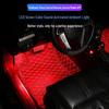 Car Ambient Light: Sound-Controlled LED Footwell Music Lights, Colorful One-to-Four Decoration