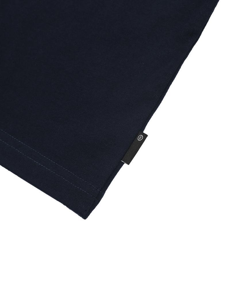 SUIBOM Catching Eye Crop T-Shirt - Navy