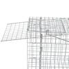 VidaXL Galvanized Animal Trap 100 Cm, Habitats and Cages for Small Animals, Animal Trap,, Rat Cage 170238