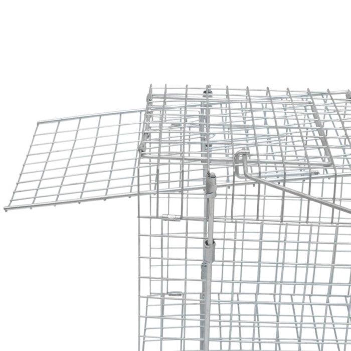 VidaXL Galvanized Animal Trap 100 Cm, Habitats and Cages for Small Animals, Animal Trap,, Rat Cage 170238