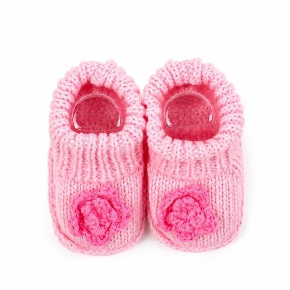 1 Pair Cartoon Pattern Infant Pre-walkers Anti-slip Design Toddler Sock Shoes  for 0-3 Months Baby