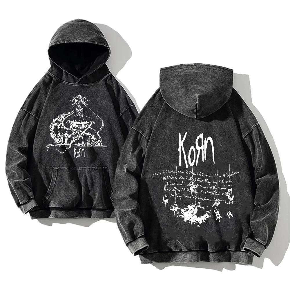 Retro Fashion Graphic Print Hip Hop Hoodie for Men Y2k Punk Casual Loose Pullover Women Streetwear Sweatshirt Hoodies