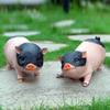 Simulation Pig Figurine Ornaments Garden Decoration Accessories Pig Resin Sculpture Model Handicraft Home Living Room Decor Gift