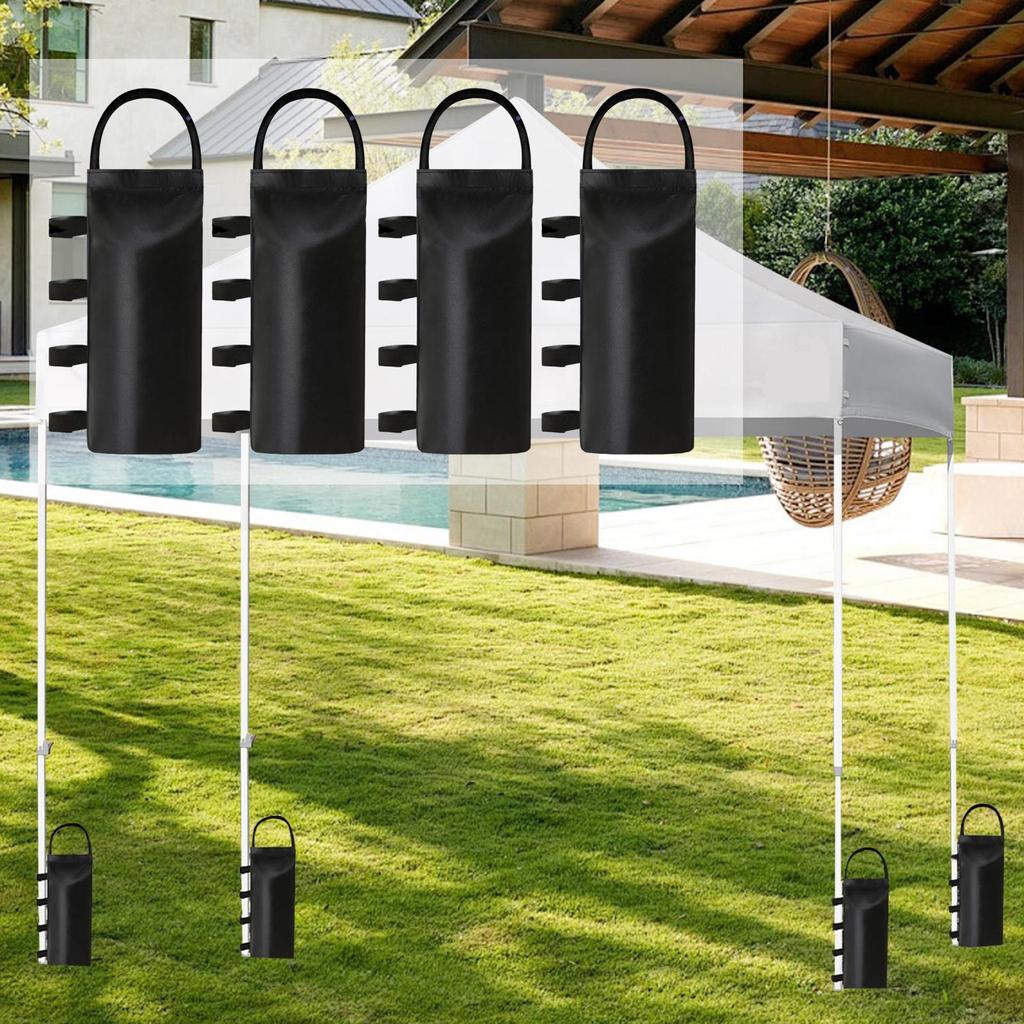 4x Baldachin-Gewichtssäcke Sandsack Tragbar Vielseitig Oxford-Gewebe Schwerlast-Sandsäcke für Pavillon