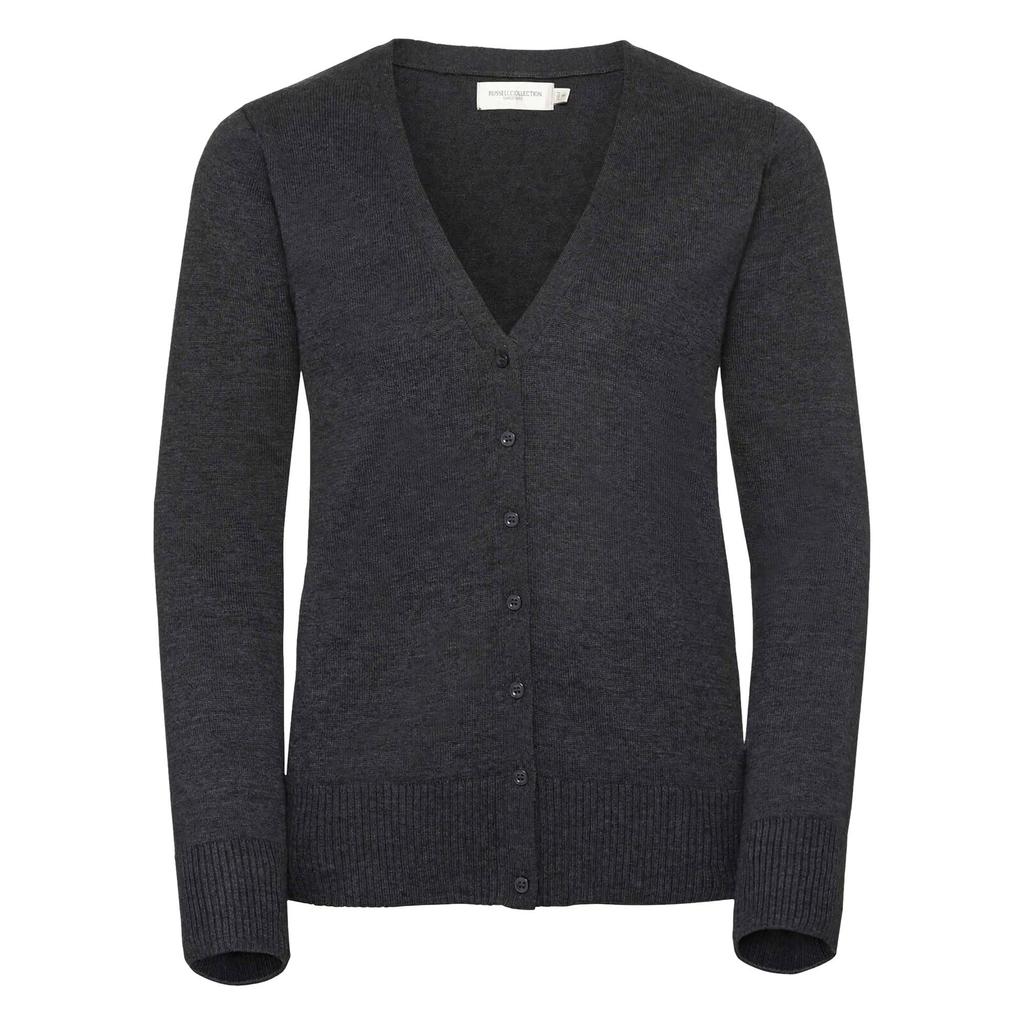 Russell Collection Ladies/Womens V-neck Knitted Cardigan