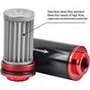 High Flow Inline Fuel Filter 100 Micron Cleanable 6AN 8AN 10AN Adapter Universal