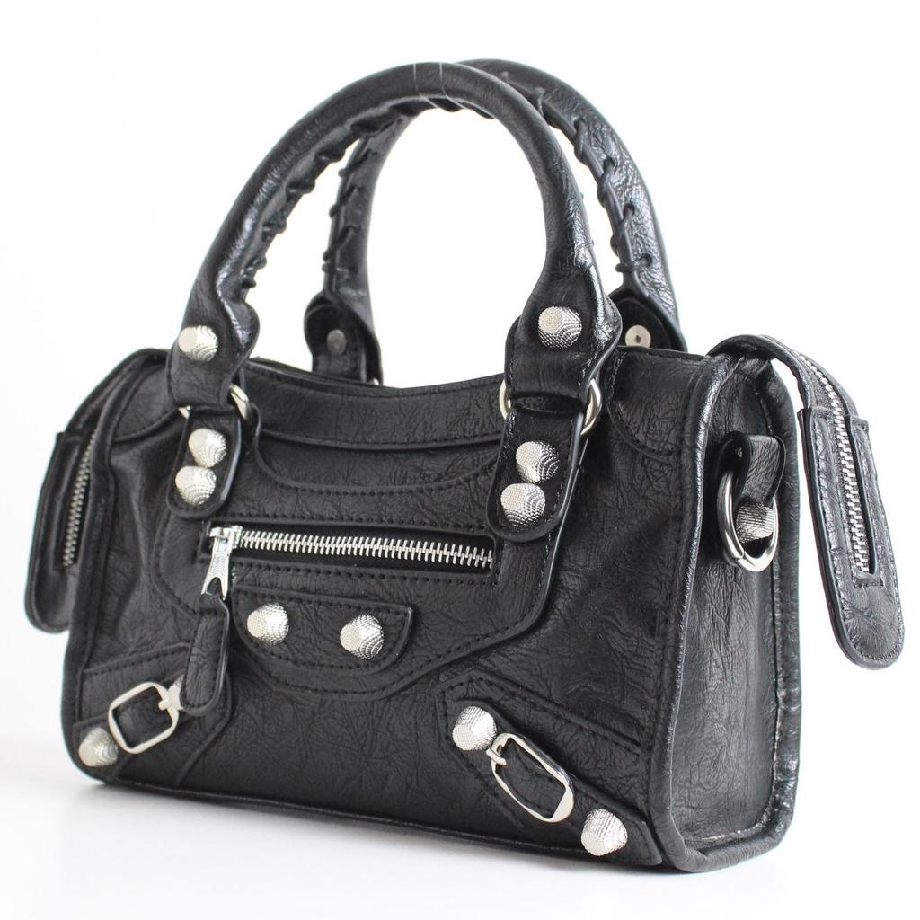 Women's Mini Crossbody Tassel Bag - Medium/Small Size, Motorcycle Style