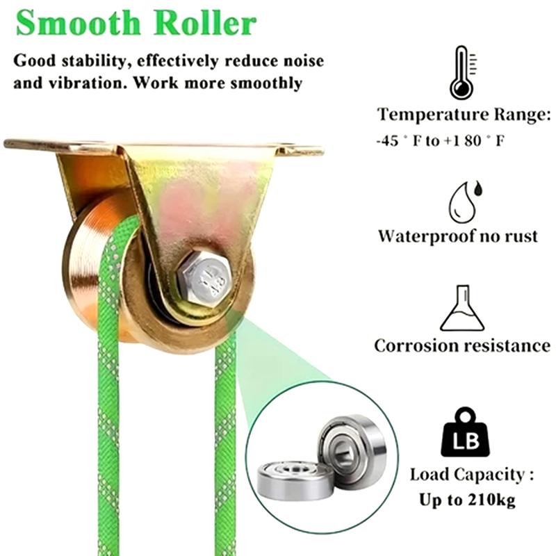 4Pcs V Shaped Plating Color Track Wheel Bearing Home Hardware Rigid Caster V Groove Wheel For Sliding Door Rollers