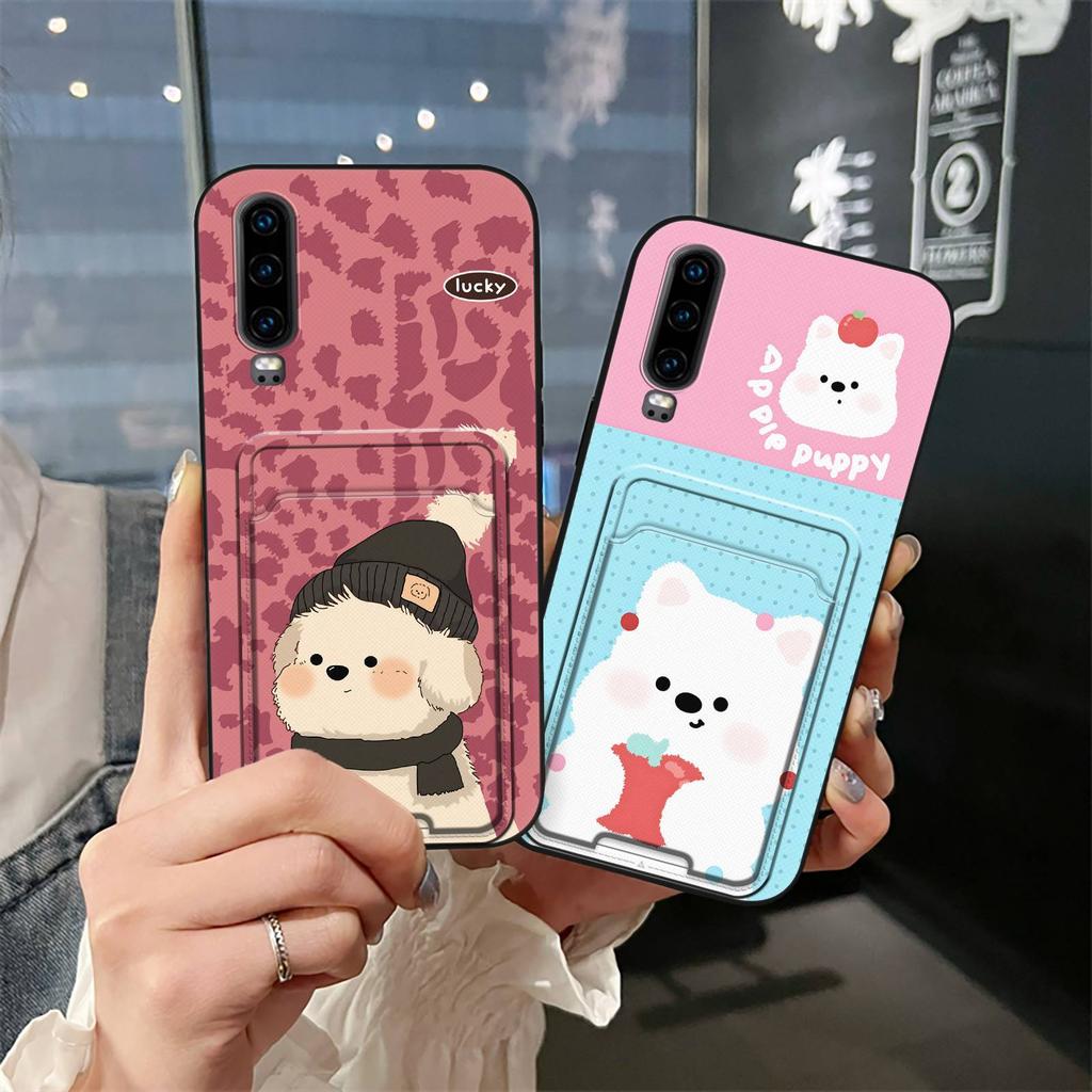 Schmutzabweisende Hülle Handyhülle Für Huawei P30 Graffiti Stoßfest TPU Kartenfach Staubdicht Vollständiger Schutz Langlebig Cartoon