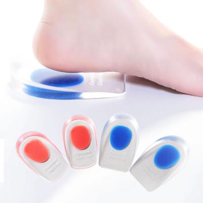 Soft Silicone Gel Insoles for Heel Spurs Pain Relief Foot Cushion Foot Massager Care Heel Cups Shoe Pad Height Insoles