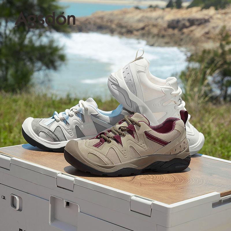 Augusteng outdoor hiking shoes women's 2025 new summer mesh platform outdoor hiking casual sports shoes