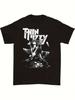 Thin Lizzy Phil Lynott Signature Black T-Shirt Available In Sizes S To XXL